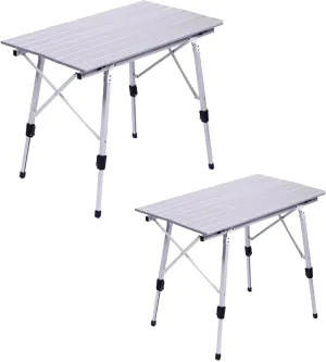 Folding Camping Table Portable Field Picnic Table Aluminum Camping Table Roll Up Desktop Compact Frame for Camping Hiking