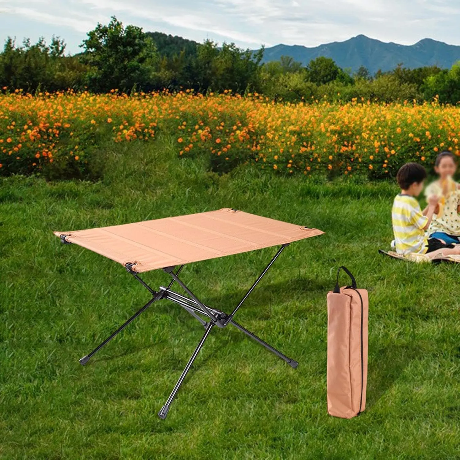 Folding Camping Table Ultralight Desk Furniture Camp Table Outdoor Foldable Table Beach Table for Garden Hiking Patio BBQ