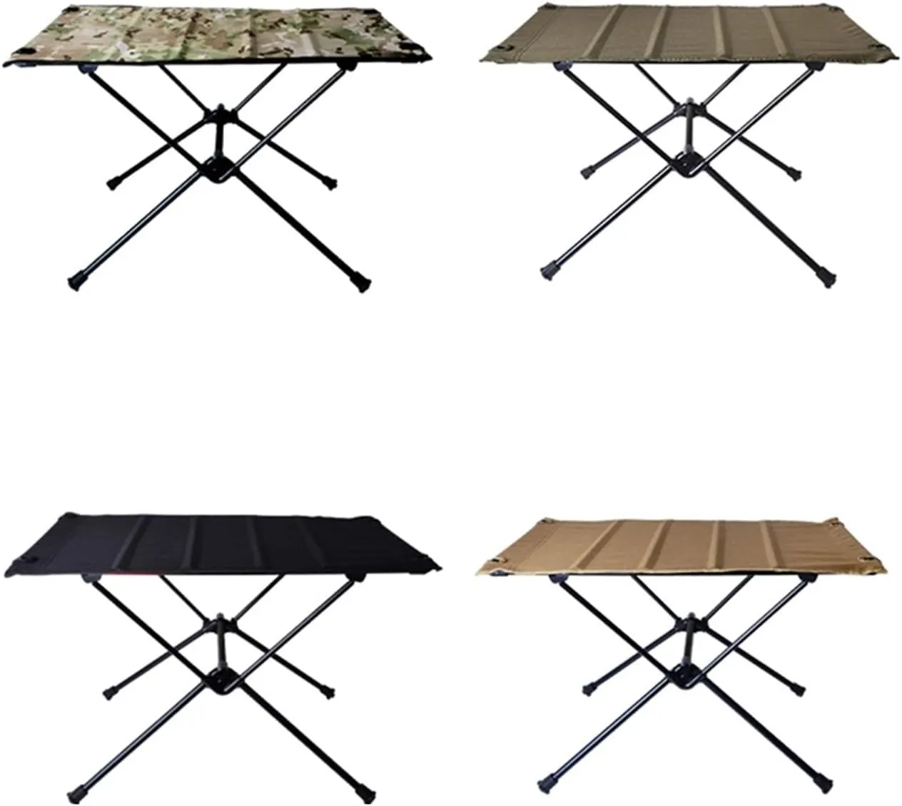 Folding Dining Table Aluminum Alloy Outdoor Furniture Dinner Desk for Family Party BBQ Picnic Portable Foldable Camping Table (Color : A)