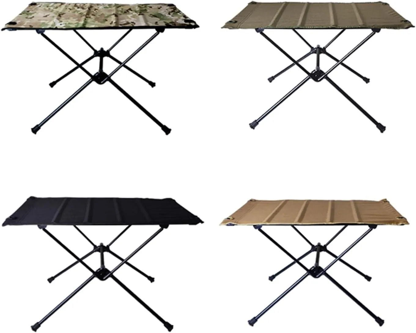Folding Dining Table Aluminum Alloy Outdoor Furniture Dinner Desk for Family Party BBQ Picnic Portable Foldable Camping Table (Color : A)