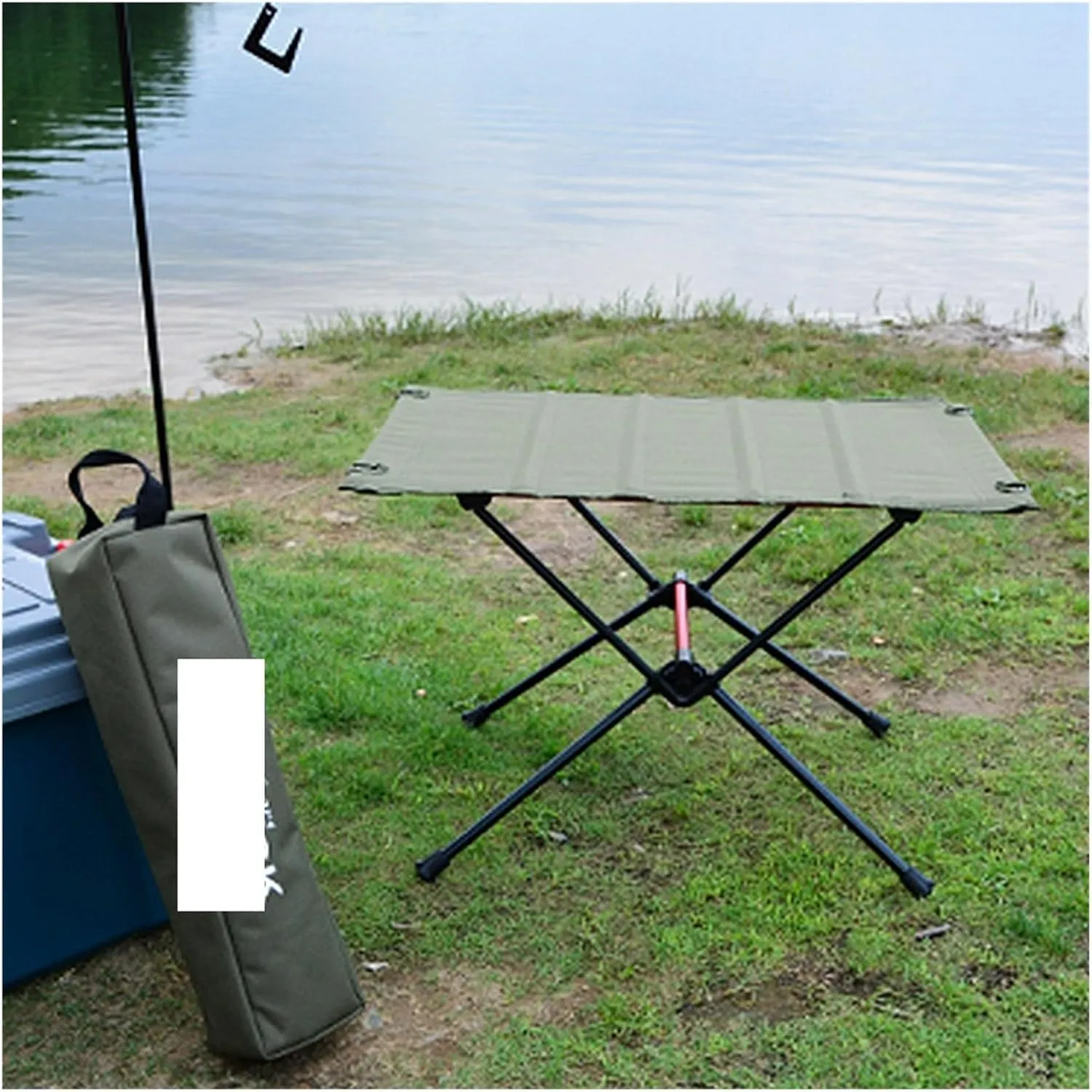 Folding Dining Table Aluminum Alloy Outdoor Furniture Dinner Desk for Family Party BBQ Picnic Portable Foldable Camping Table (Color : A)