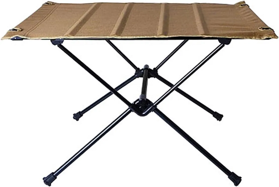 Folding Dining Table Aluminum Alloy Outdoor Furniture Dinner Desk for Family Party BBQ Picnic Portable Foldable Camping Table (Color : A)