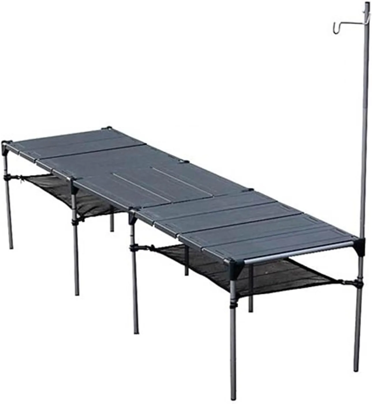 Folding Dining Table Lightweight Rain-Proof Detachable Outdoor Camping Desk Aluminum Alloy Folding Table Portable Picnic Fishing Beer Table (Color : Two Table Sets)