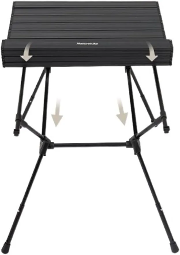 Folding Dining Table Outdoor Camping Small Table Folding Camping Table Adjustable Third Gear Height Liftable Aluminum Alloy Table Portable