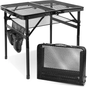 Folding Picnic Table for Grill Outdoor Camping Table with Portable Mesh Bag, Compact & Foldable for Easy Storage - Great for Picnic, Garden, Patio, Dining, BBQ, Party, Market 2Ft
