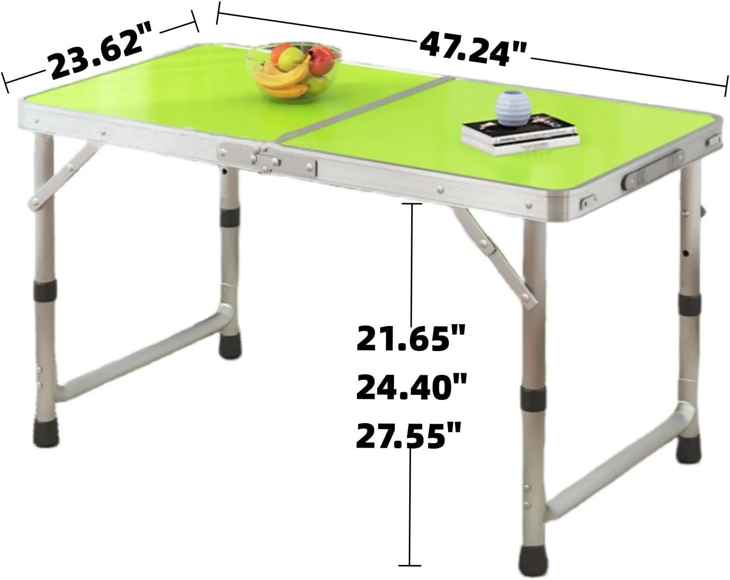 Folding Picnic Tables,Portable Kitchen Work Top Table,Heavy Duty Trestle for Party,Dinner,Buffet,Outdoor Garden,Camping Table,Lightweight Compact Table,Adjustable Height,Camping Accessories ( Size : M