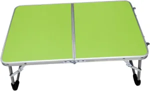 Folding Table Aluminium Alloy Desk for Outdoor BBQ Camping and Travel Green Color for Beach Parties and Picnics