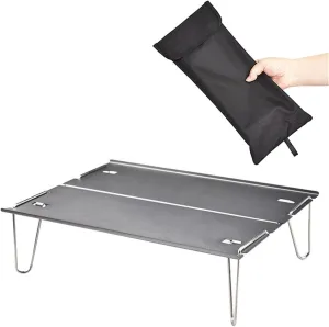 Folding Tables Fishing Folding Table Picnic Table with Carry Bag Mini Desk for Camping Travel Dining Tea Table Detachable Alloy Table Furniture