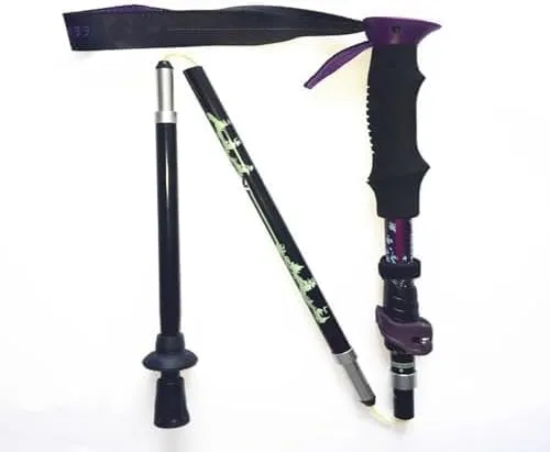 Folding Trekking Poles Hiking Crutches Walking Sticks Outdoor Gear