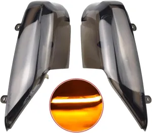 For -Su-baru -Forester- Outback- Legacy -Rearview -Mirror Repeater -Lamp- 2003-2008 -Dynamic Led Side Mirror Sequential Turn Signal Light Indicator (Black)