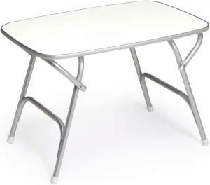 FORMA MARINE Folding Outdoor Camping Aluminum Table Melamine Top 34.65" x 23.6" x 24,02" height-M450X