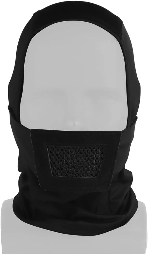 Full Face Mask Balaclava, Tactical Mask Hood Headgear,Combine with Helmet/Airsoft Mask
