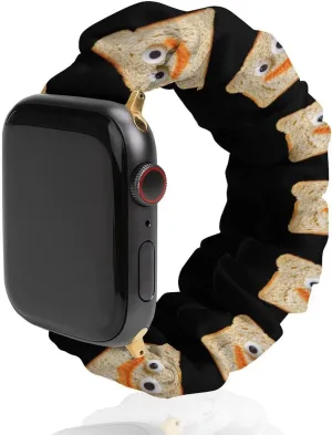 Funny Toast Slices Fashion Watch Strap Scrunchies Wristbands Compatible With IWatch Series