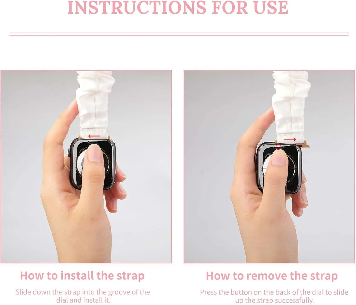 Funny Toast Slices Fashion Watch Strap Scrunchies Wristbands Compatible With IWatch Series