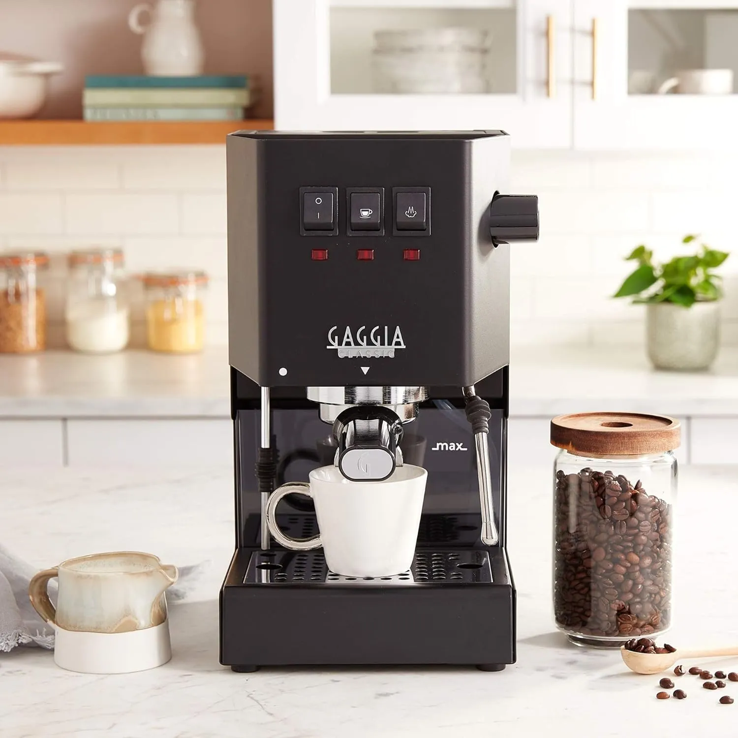 Gaggia RI9380/49 Classic Evo Pro Espresso Machine, Thunder Black, Small