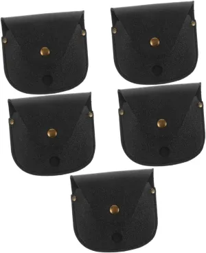GALPADA 5pcs Vintage Pocket Watch Pouch Pu Holder for Outdoor Travel Lightweight and Portable against Scratches and Falls Men