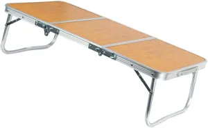 GANAZONO 1 Set Folding Table Camping Side Table Foldable Garden Camping Gear Low Fold Outdoor Picnic Compact Aluminum