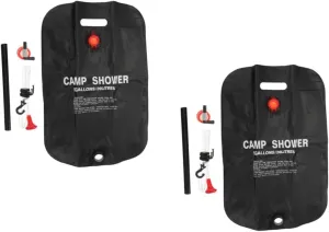 GANAZONO Water Bag Solar Powered Bath Bag Portable Solar Power Bank Camping Shower Bag Travel Backing Shower Bag