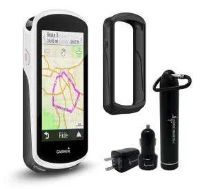 Garmin Edge 1030 GPS Cycling Computer w/ Wearable4U Bundle & Case 010-01758-00