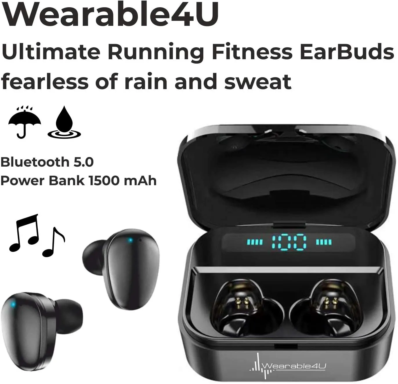 Garmin Vivomove 3 Style, Hybrid Smartwatch with Black Earbuds Bundle (Blush Pink/Gold, Nylon)