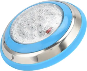 Garosa AC12V LED Stainless Steel White Light Swimming Pool Light IP68 Waterproof Underwater Wall Lamp Fits for Hotel Swimming Pool/Aquarium/Pool Lighting(54W)