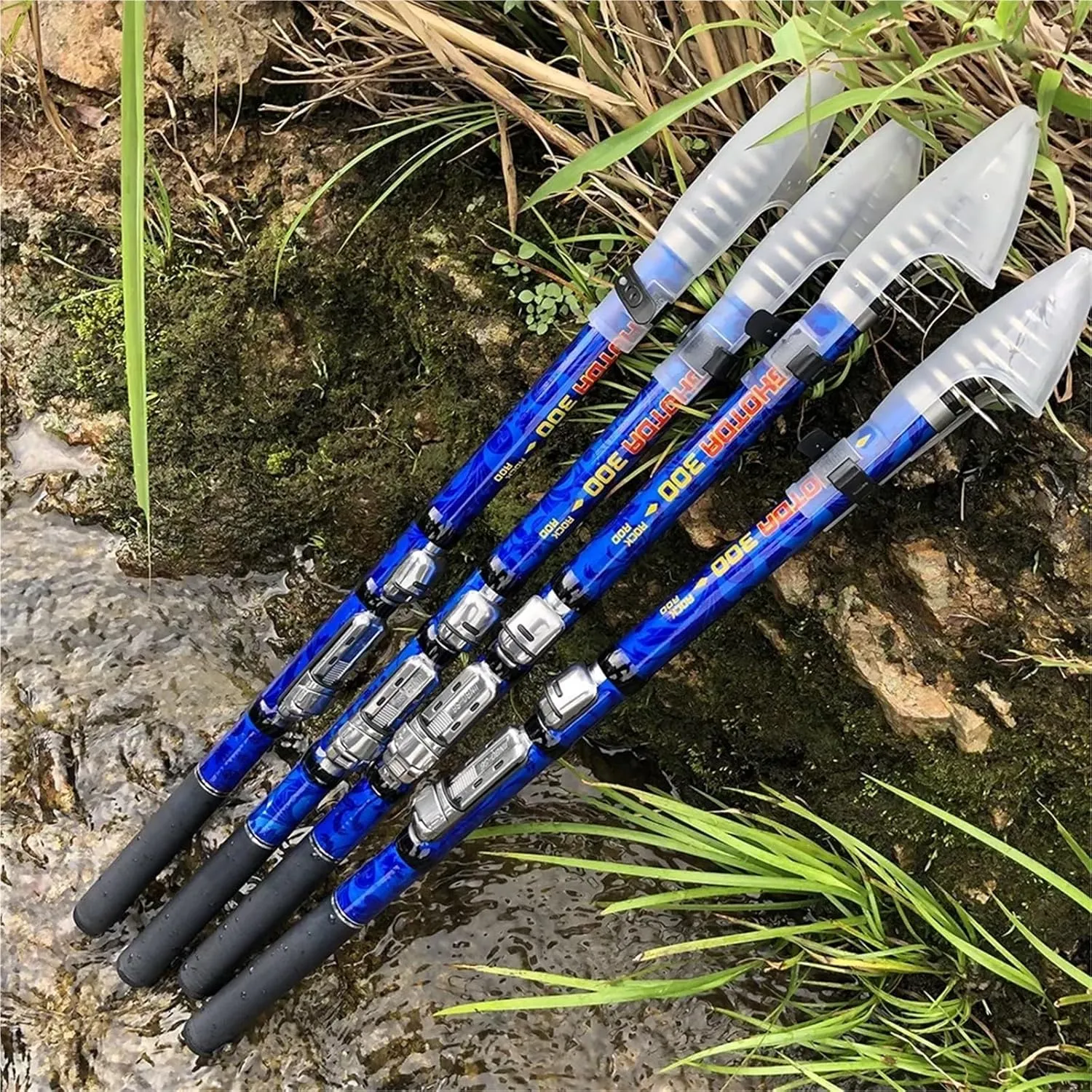 GHOTDA 3M 2.7M 2.4M 2.1M 1.8M 1.5M Fishing Rod Carbon Fiber Telescopic Portable Spinning Rock Ultralight Travel Pole