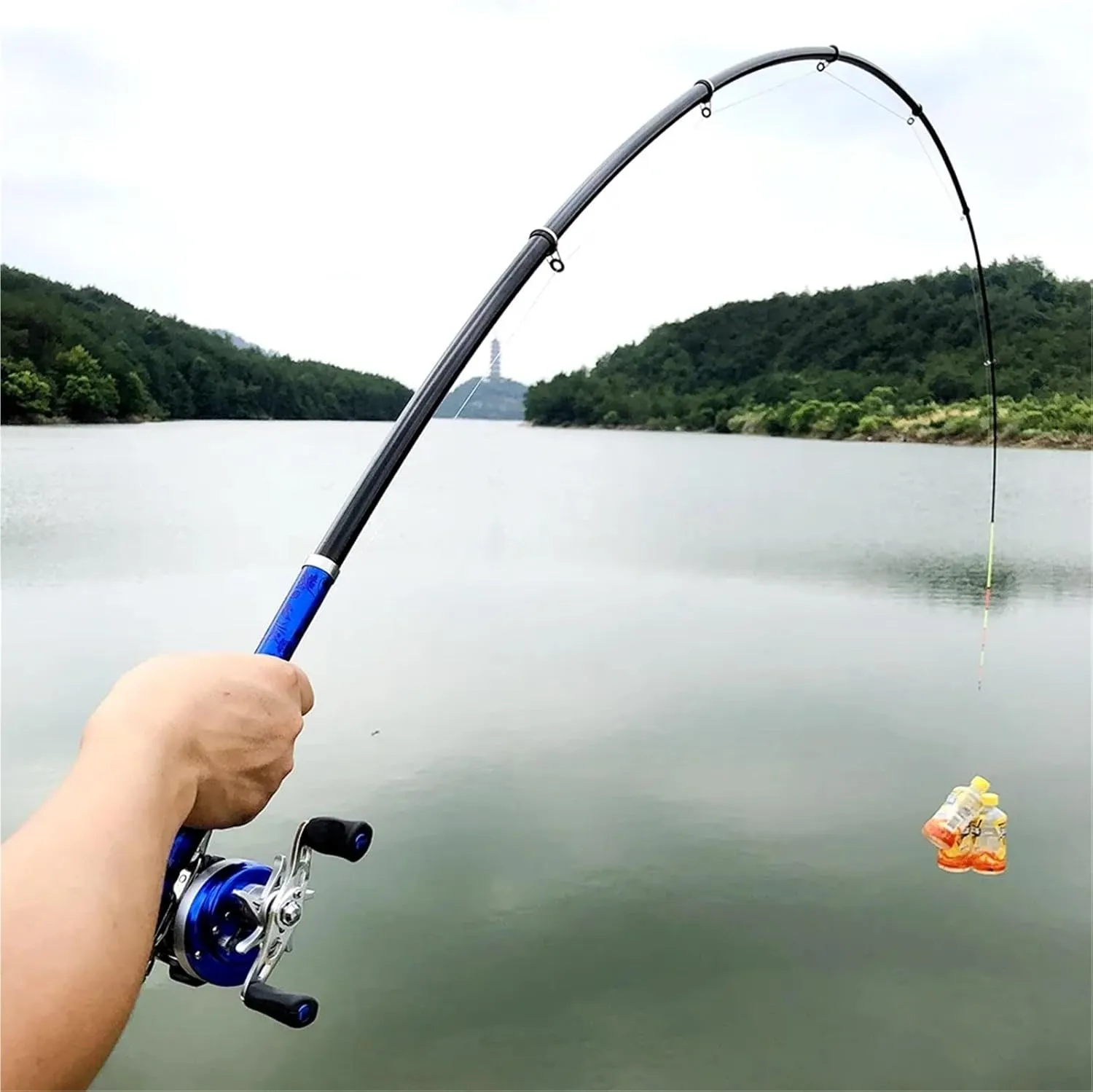 GHOTDA 3M 2.7M 2.4M 2.1M 1.8M 1.5M Fishing Rod Carbon Fiber Telescopic Portable Spinning Rock Ultralight Travel Pole
