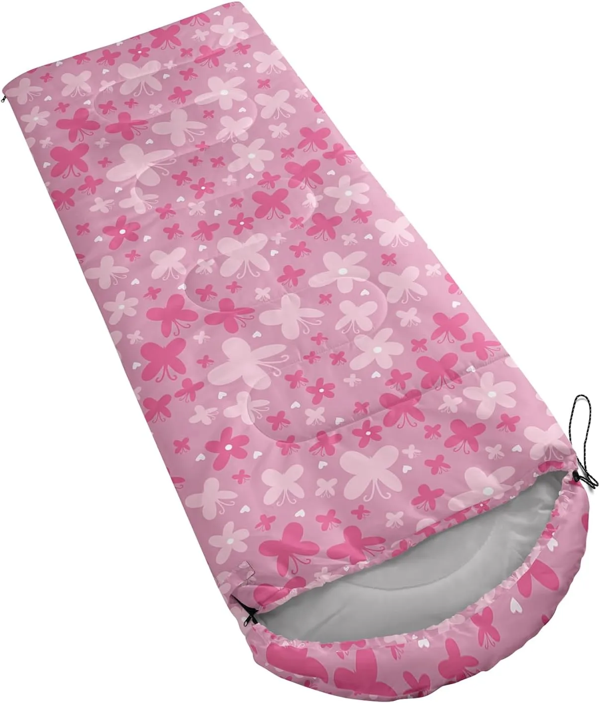Girls Unicorn Camping Sleeping Bag,Lightweight & Waterproof,3 Season Warm & Cold Weather,Portable,Beautiful Purple Lavender Sleeping Bag for Boys Girls Adults,Traveling,Camping,Hiking