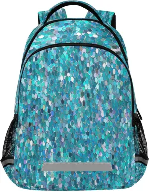 Glitter Pattern Design Waterproof Backpack - Casual Outdoor Sports Daypack with Ergonomic Shoulder Straps#406