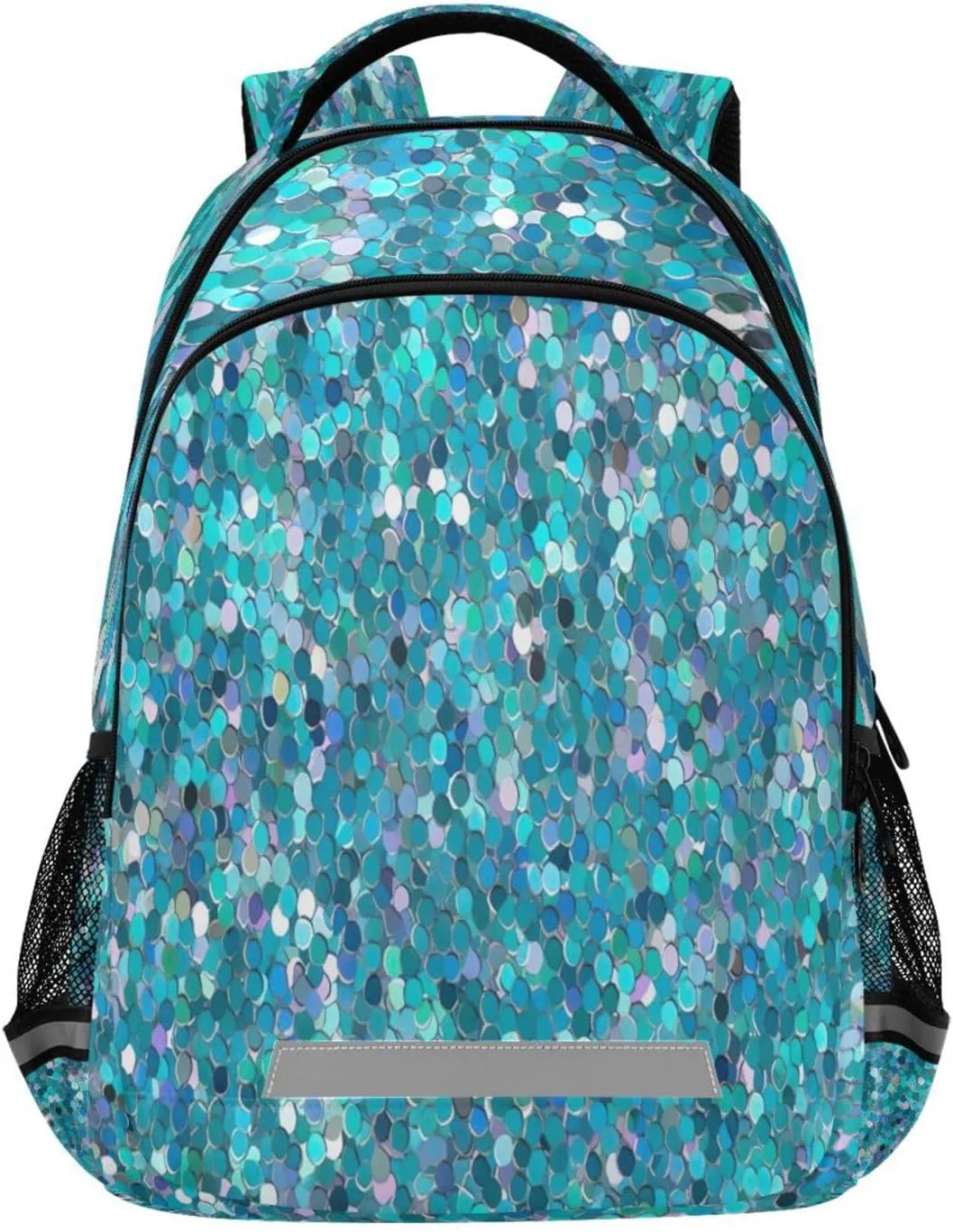 Glitter Pattern Design Waterproof Backpack - Casual Outdoor Sports Daypack with Ergonomic Shoulder Straps#406