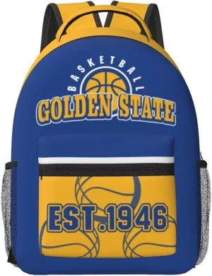 Golden State Backpack for Boys Girls, Sports Backpack,Suitable For School Use,Gift For Men Women Fans