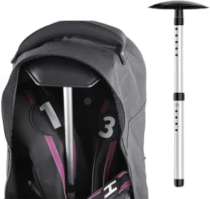 Golf Travel Bag Support Pole, Adjustable Aluminum Alloy Golf Club Protector for Travel Bag, Travel Golf Bag Support Rod Stiff Arm with Hexagon Dome, Universal Golf Accessories