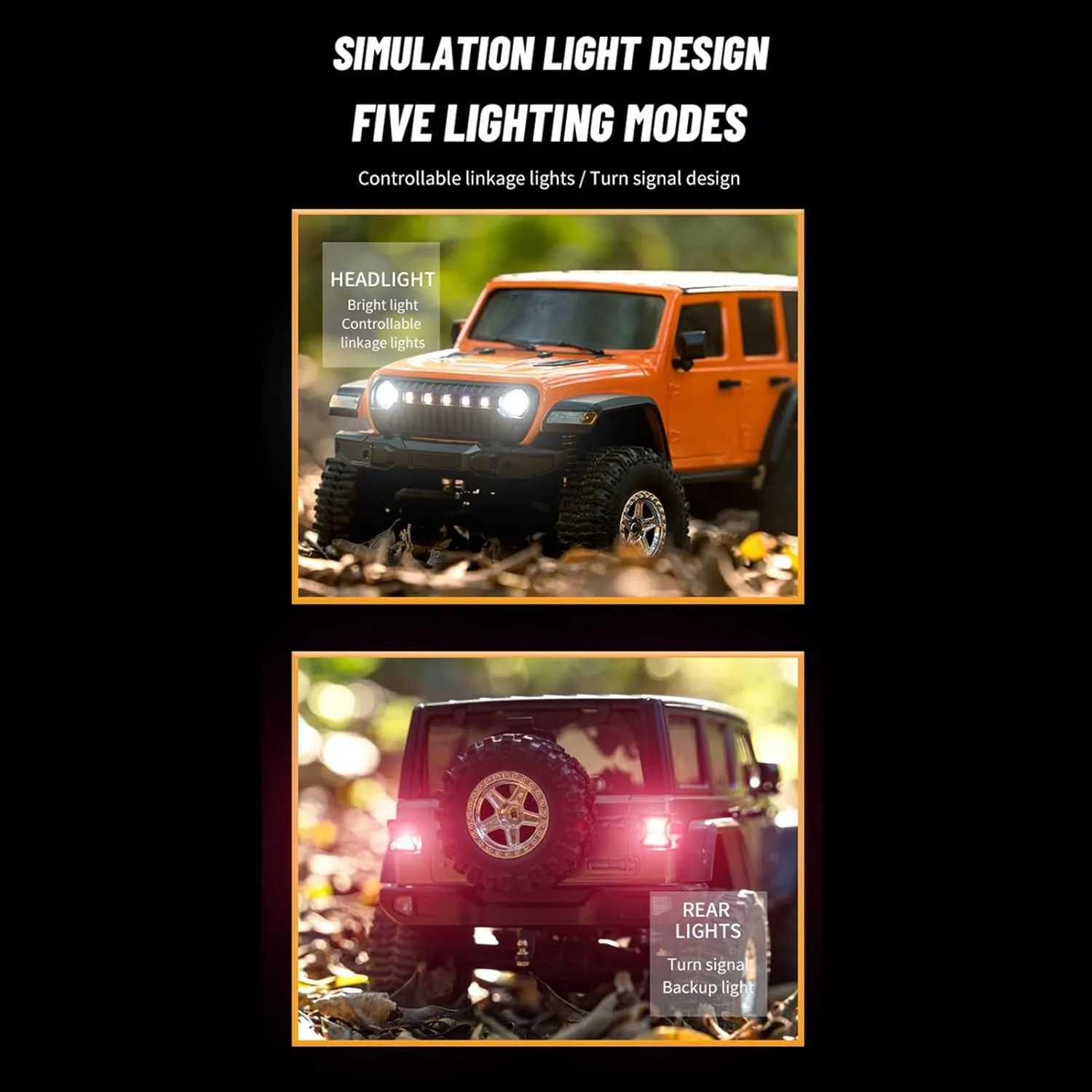 GoolRC RC Crawler 4WD RC Truck, D870 RC Rock Crawler, 1:18 Scale Remote Control Truck, All Terrains Off Road Climbing Car, 2.4GHz Electric Vehicle with LED Light for Adults, Include 3 Batteries (Grey)