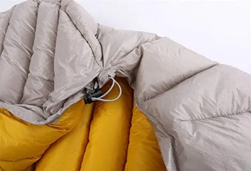 Goose Down Sleeping Bag Outdoor Camp Ultra Dry White Mummy Type Sleeping Gear Water Repellent Down Sleeping Bag