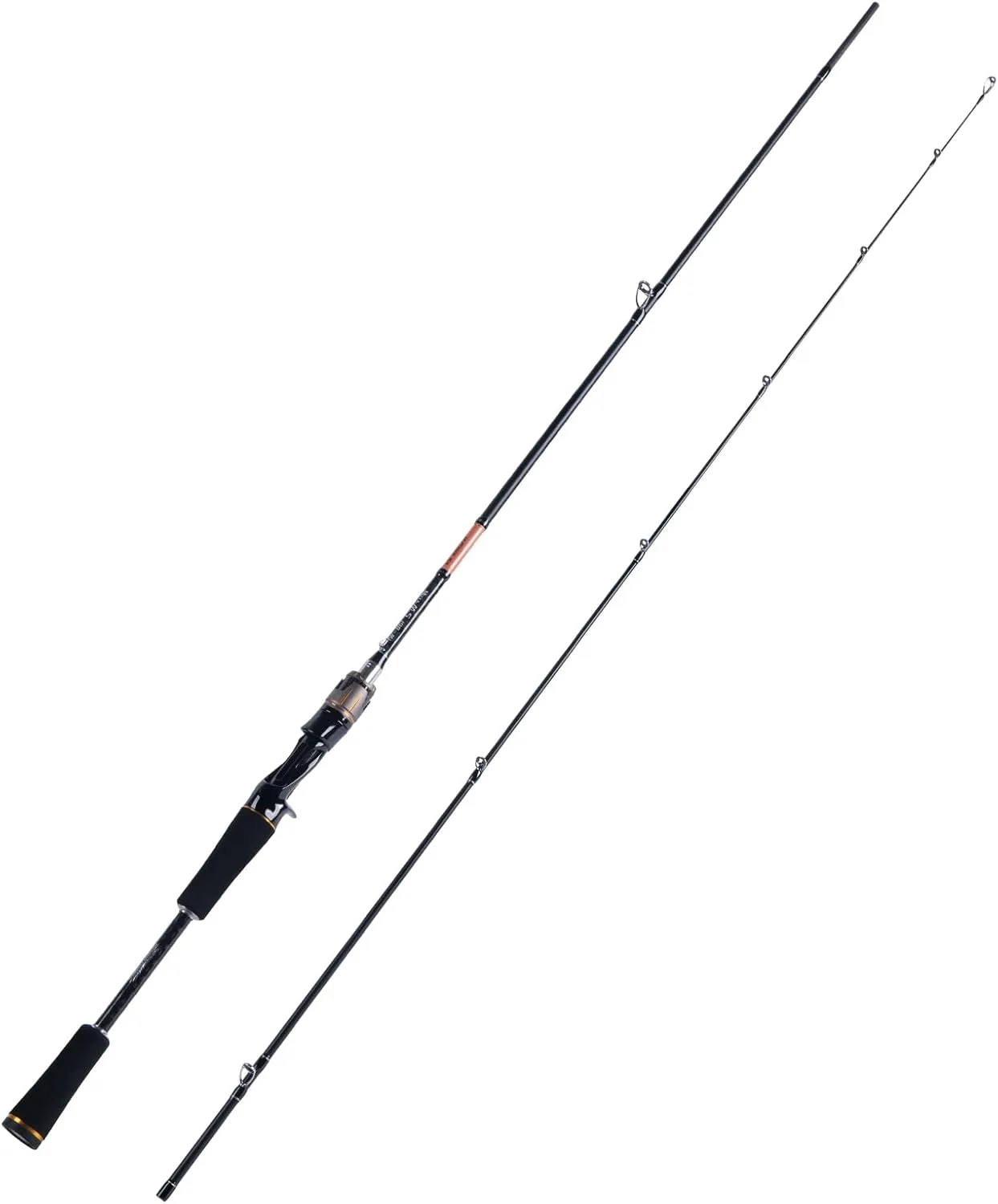 Goture 2-Piece Spinning Rod - Carbon Fiber Ultralight Spinning and Casting Rod, Medium Light, Ideal for Bass, Trout, Crappie Fishing