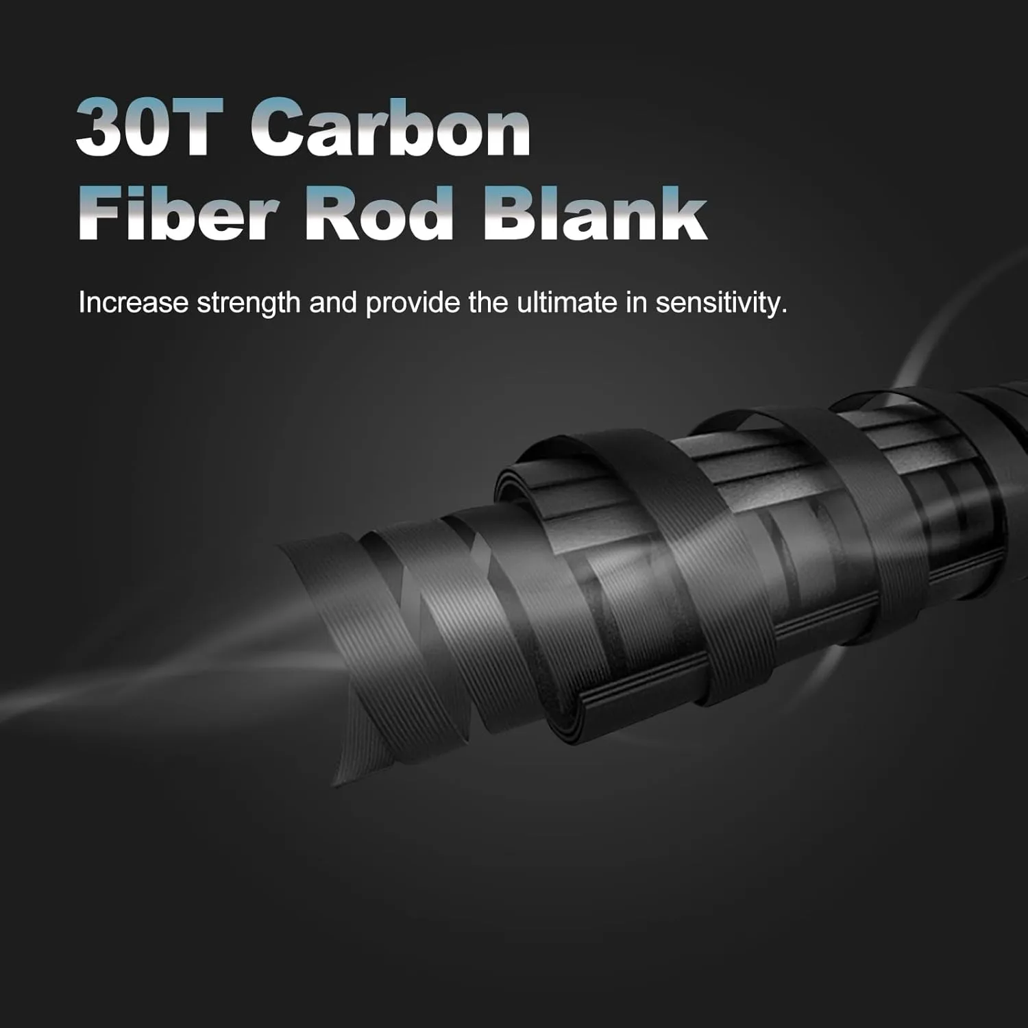 Goture 2-Piece Spinning Rod - Carbon Fiber Ultralight Spinning and Casting Rod, Medium Light, Ideal for Bass, Trout, Crappie Fishing
