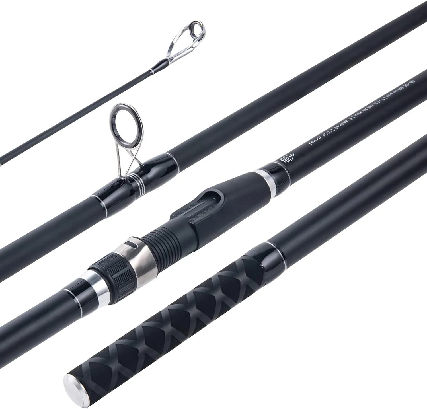 Goture Surf Spinning Fishing Rod 3-Piece Portable Carbon Fiber Travel Surf Rod Saltwater Spinning Rod 12FT/13FT/14FT