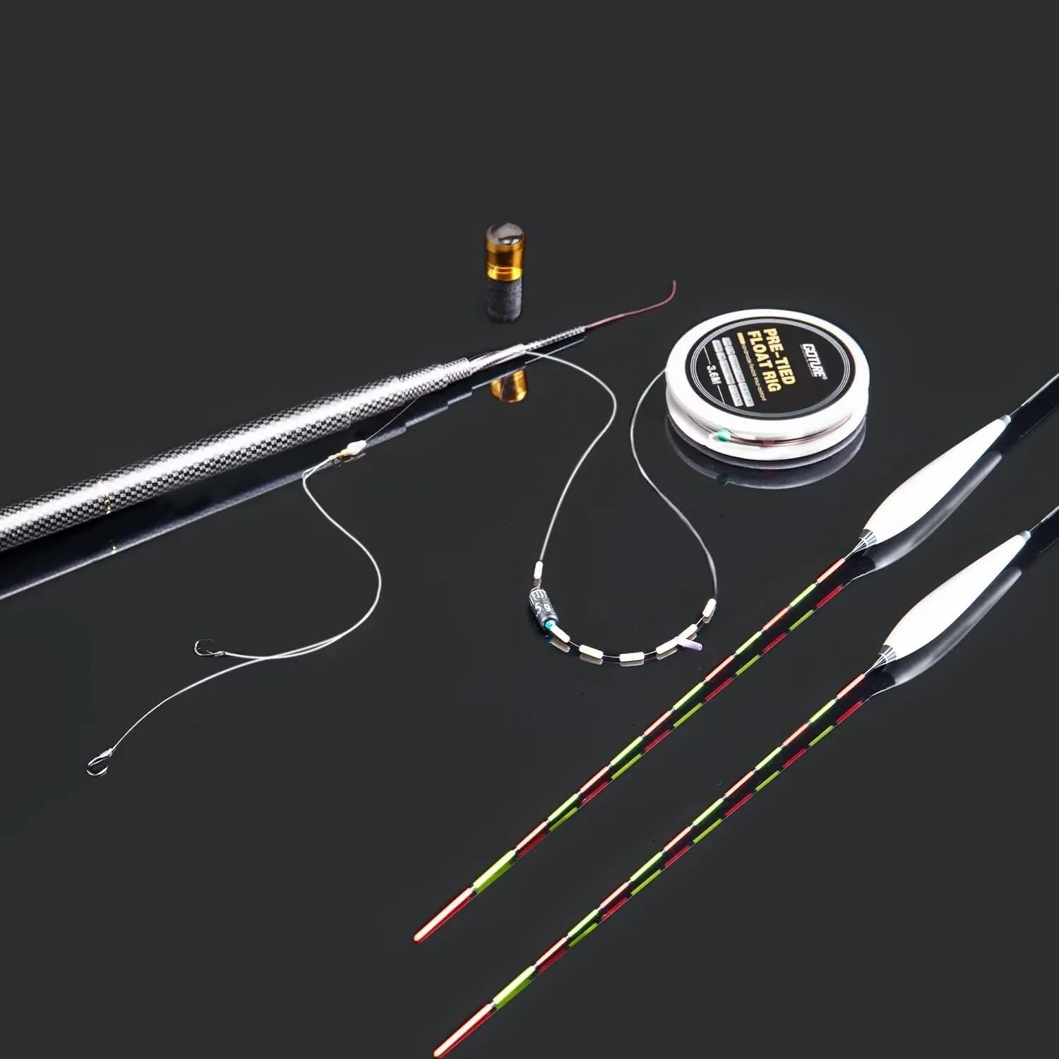 Goture Tenkara Fishing Rod Kit, Telescopic Portable Collapsible Bass Crappie Catfish Rod, 30T Carbon Fiber Inshore Stream Trout Pole, Seeker Series Fishing Pole 12 14.4 18 20.3 22.7 FT with Tip Set