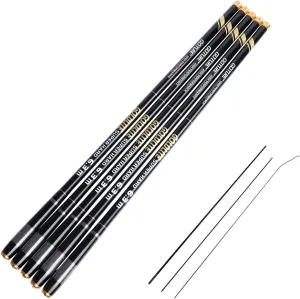Goture//Telescopic Tenkara Fishing Rod//Ultralight Travel Fishing Rod,Portable Collapsible Bass Crappie Rod,1 Piece Carbon Fiber Inshore Stream Trout Pole 10 12 15 18 21 24 Free Tip Set(Top 3 Segment)