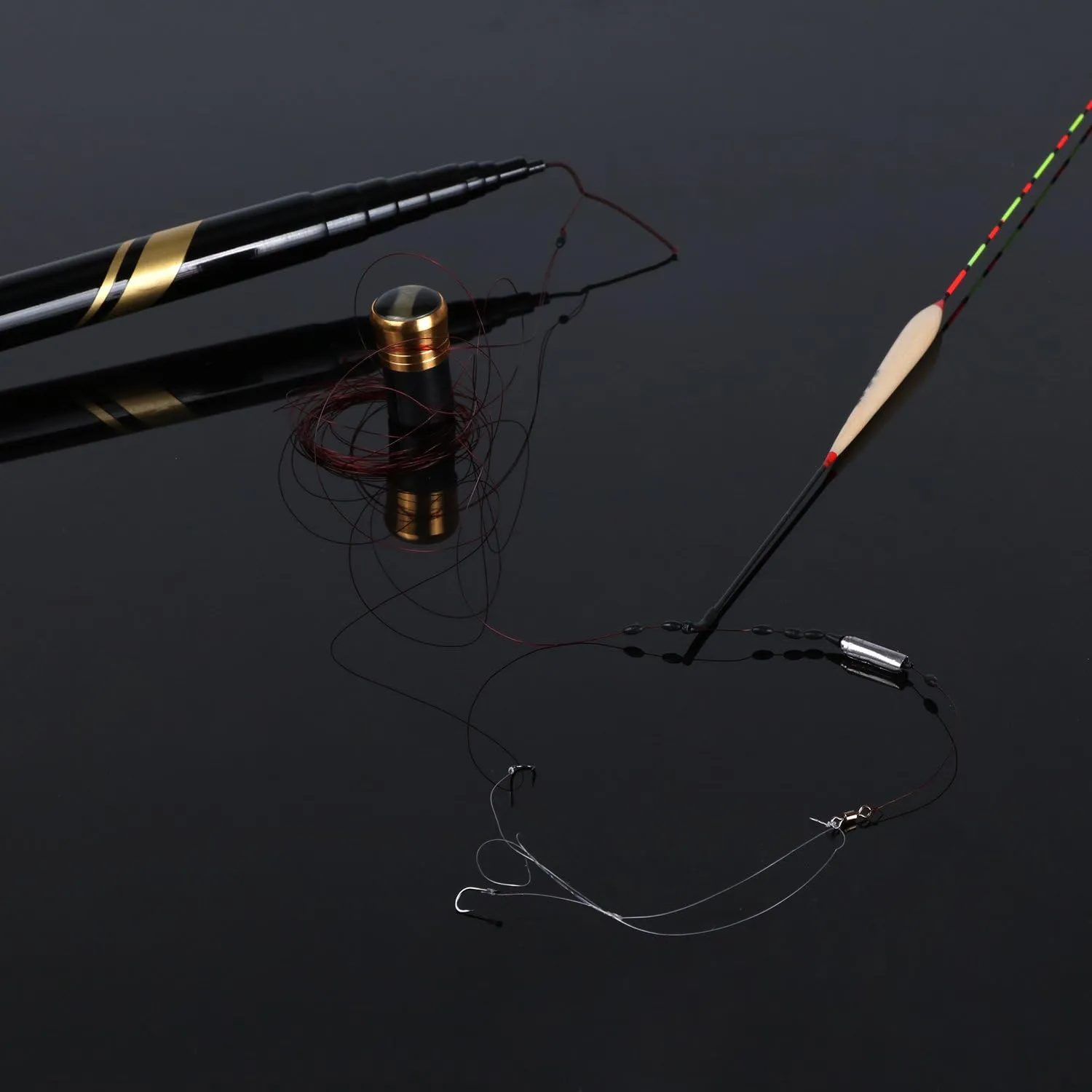 Goture//Telescopic Tenkara Fishing Rod//Ultralight Travel Fishing Rod,Portable Collapsible Bass Crappie Rod,1 Piece Carbon Fiber Inshore Stream Trout Pole 10 12 15 18 21 24 Free Tip Set(Top 3 Segment)