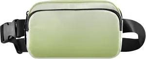 Gradient Wine Green Fanny Belt Bag Waist Packs Crossbody Bags Bum Bag for Running Hiking Travel Workout Adjustable Strap for Women Men