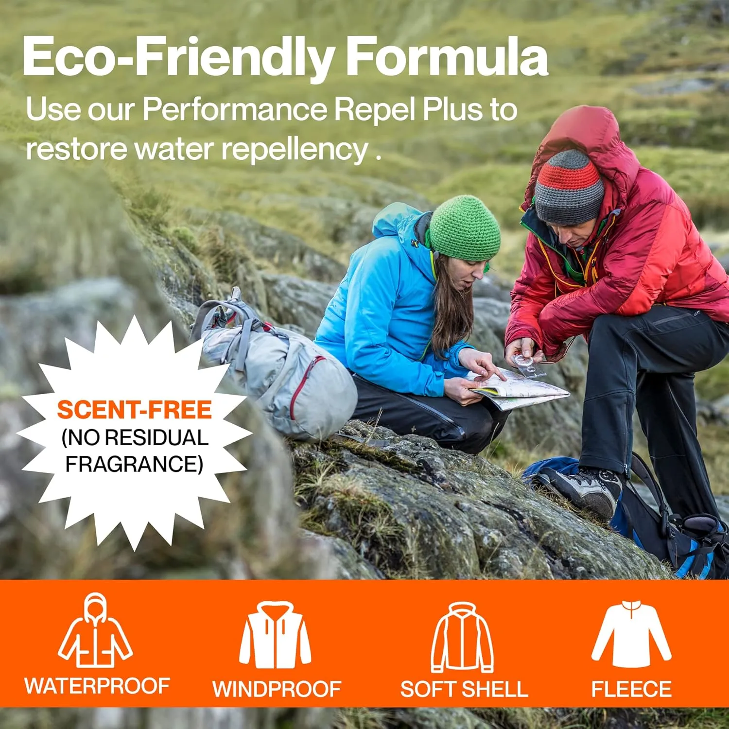 Grangers Performance Repel Plus Spray-on Waterproofing Treatment for Fabrics, 16.9 oz / 500ml