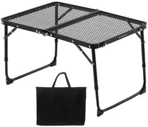 Grill Table Camping Table, Portable Camping Table, Ultralight Aluminum Folding Grill Table Small Camp Table for Beach Hiking Backpacking Outdoor Picnic RV BBQ A