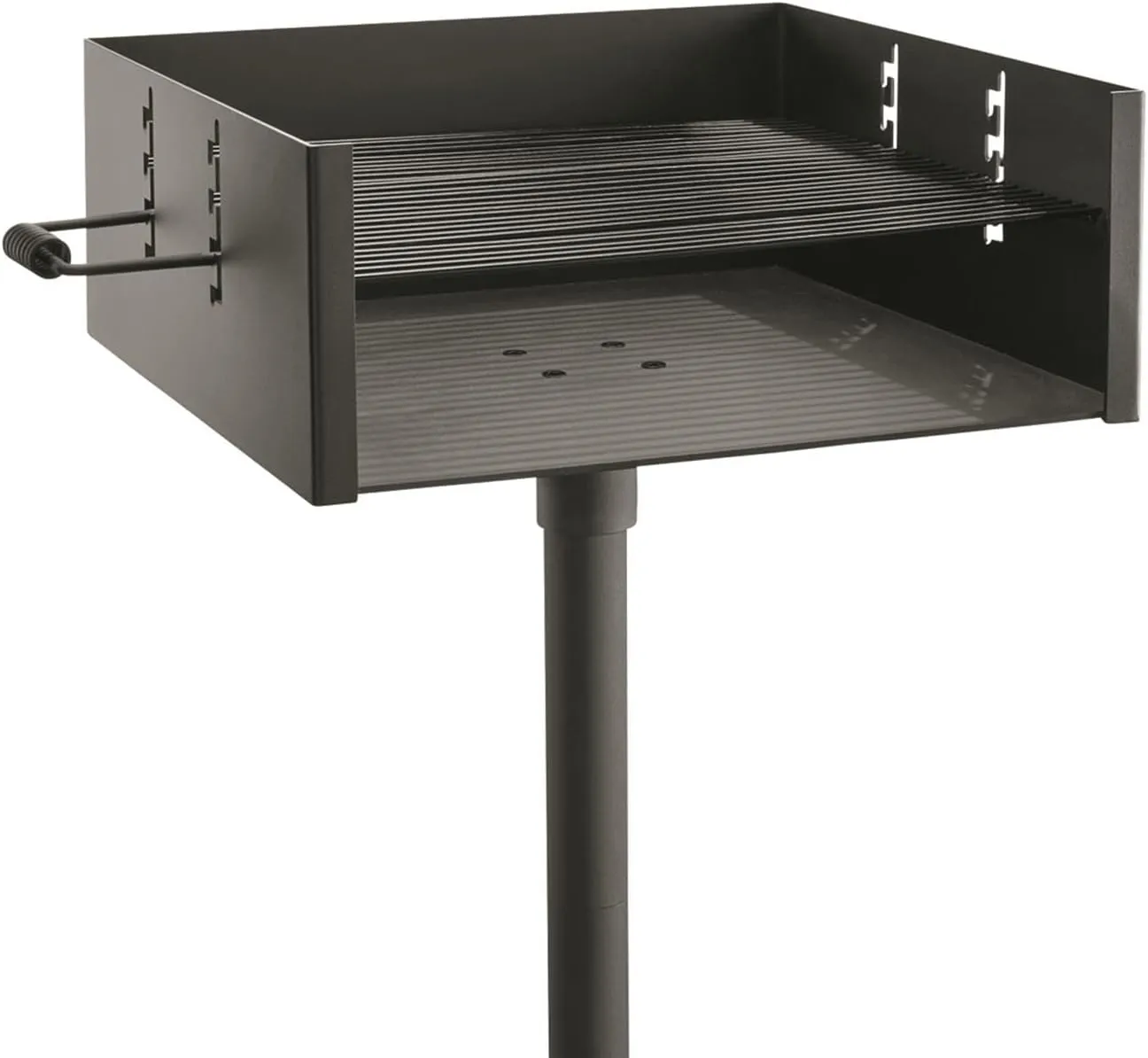 Guide Gear Heavy-Duty Park-Style Charcoal BBQ Grill for Camping, Outdoor Cooking, Backyard, Patio, Camp Grilling Barbecues, 20.5 x 20.5 x 8.25 h.