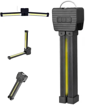Gym Lamp for Posing, 180° Portable, Magnet LED Flashlight with Hanging Hook, Posing Lamp, USB Rechargeable Power Bank Camping Light, 180 Degree Folding, 7th Gear Dimming