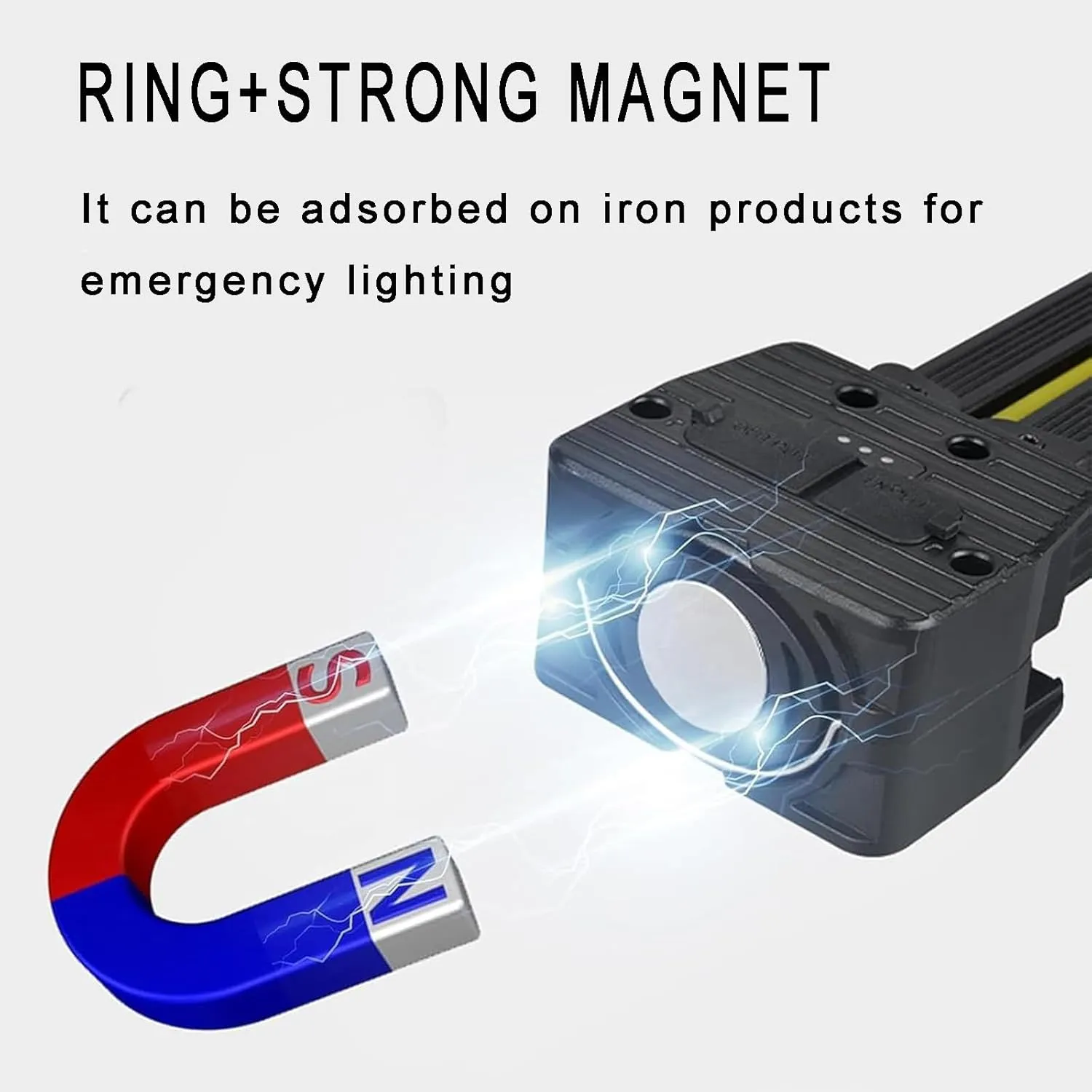 Gym Lamp for Posing,Portable Outdoor Lighting Fixtures,Power Bank Camping Light,Portable Magnet LED Flashlight with Hanging Hook,USB Rechargeable with 180 Degree Folding. (1 PCS)