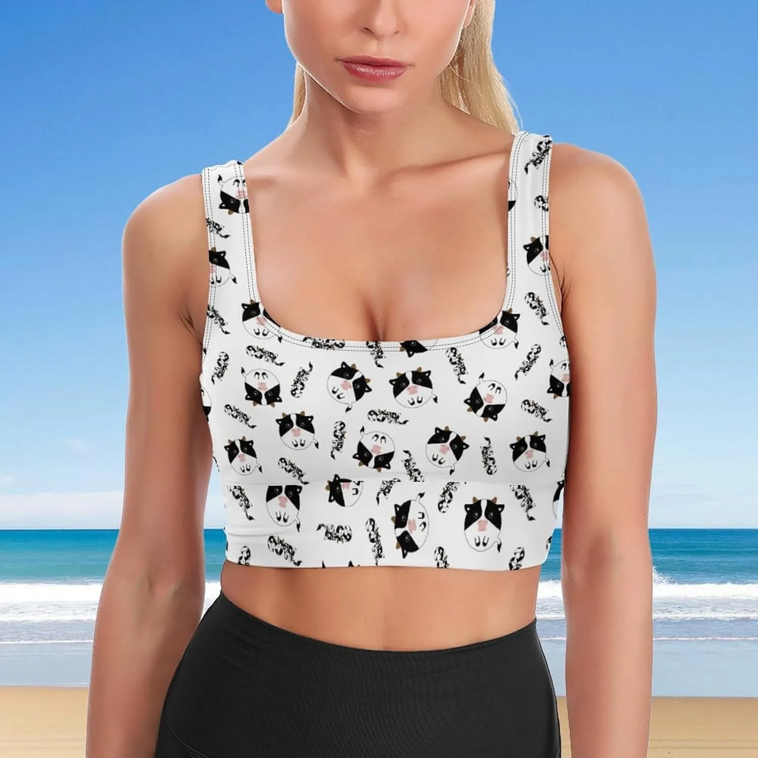 Halloween Bras for Women Workout Sports Bra No Underwire Yoga Bras Ladies Padded Sleeping Bra for Running Crop Tops