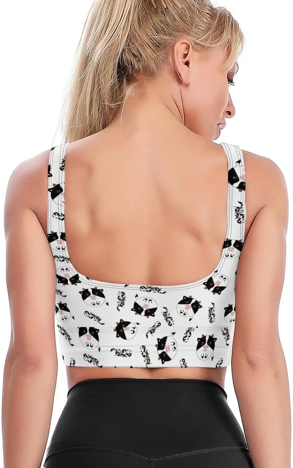 Halloween Bras for Women Workout Sports Bra No Underwire Yoga Bras Ladies Padded Sleeping Bra for Running Crop Tops