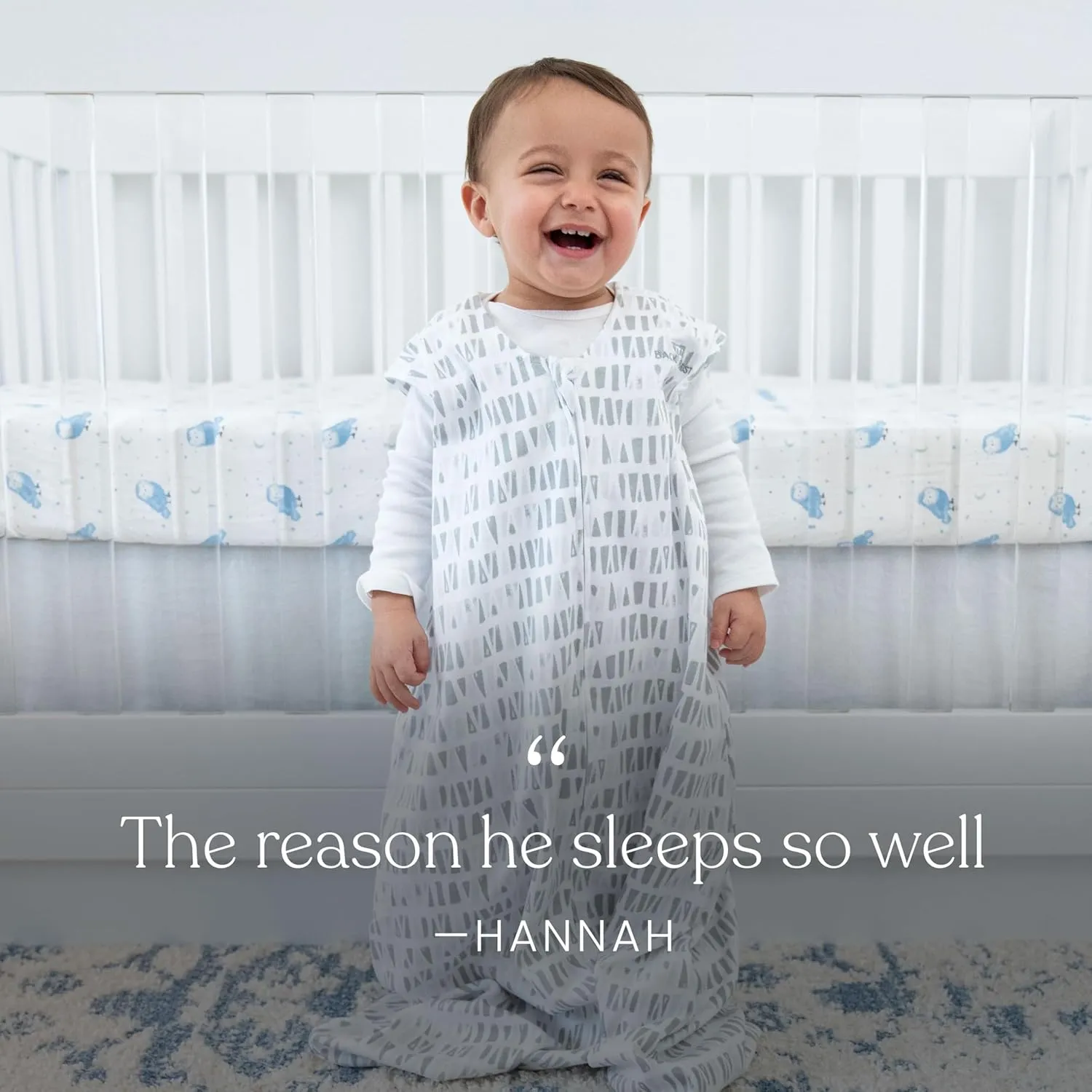 HALO SleepSack, 100% Cotton Wearable Blanket, Swaddle Transition Sleeping Bag, TOG 0.5, Ocean Life, Small, 0-6 Months