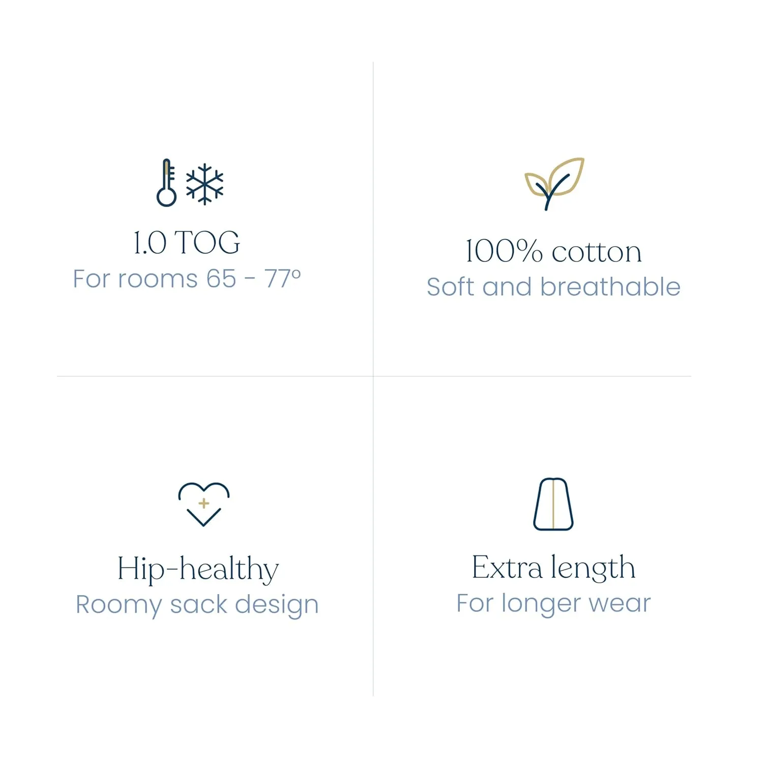 HALO SleepSack, 100% Cotton Wearable Blanket, Swaddle Transition Sleeping Bag, TOG 0.5, Ocean Life, Small, 0-6 Months